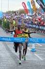 Wilson Kipsang outsprints Micah Kogo to win the 2012 BUPA GNR.